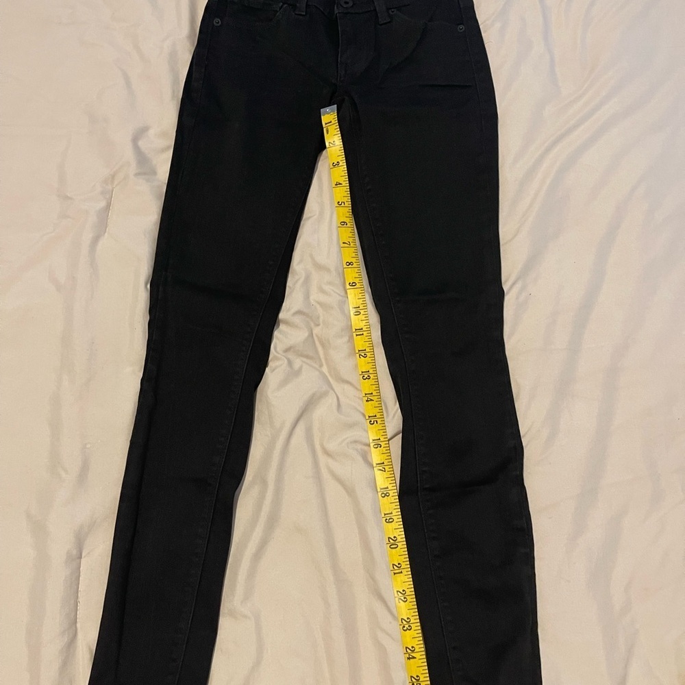 Lucky Brand Charlie Black Skinny Classic Black Women's Jeans Size 24